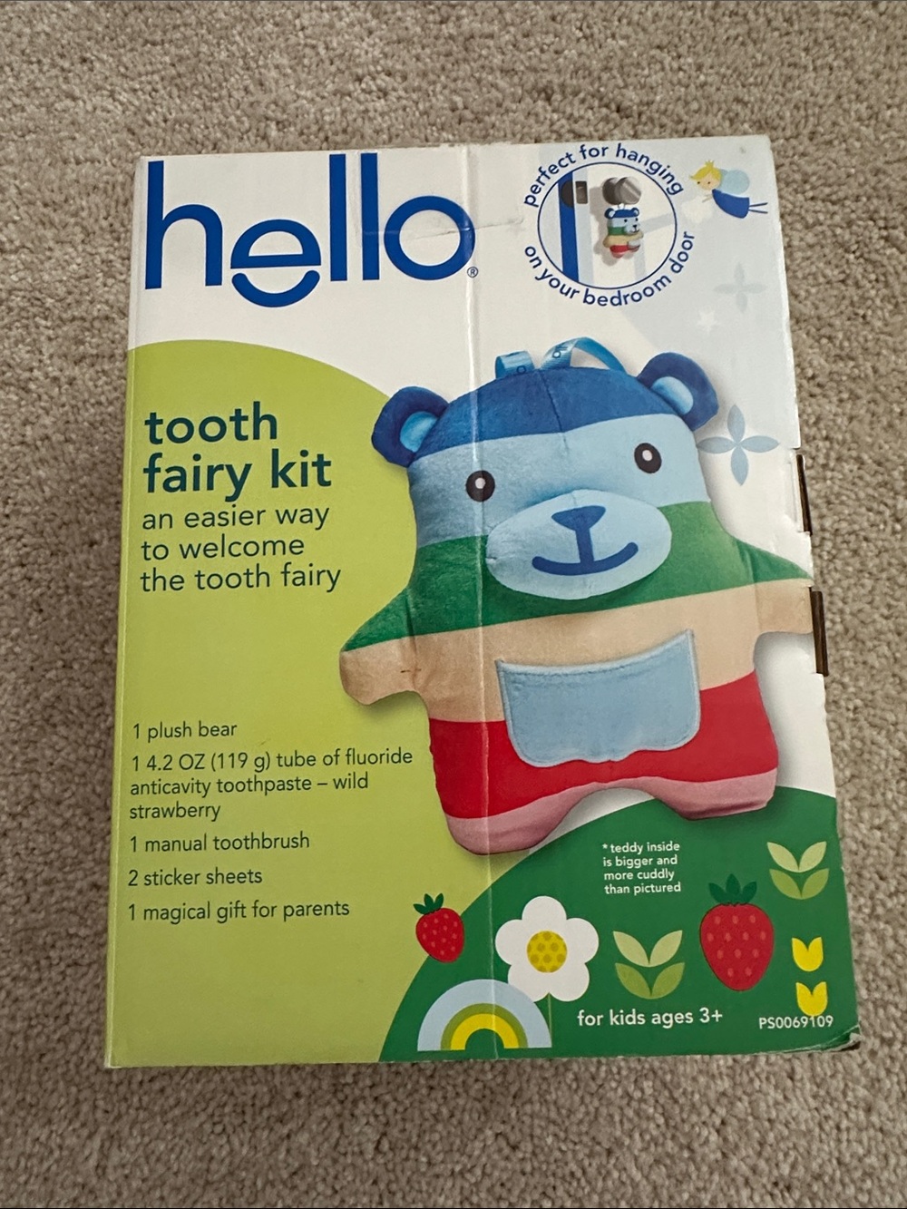 Hello Tooth Fairy Kit Plush Bear - Multicolor